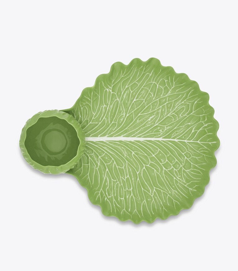 Lettuce Ware Crudité Dish: Women's Designer Tabletop