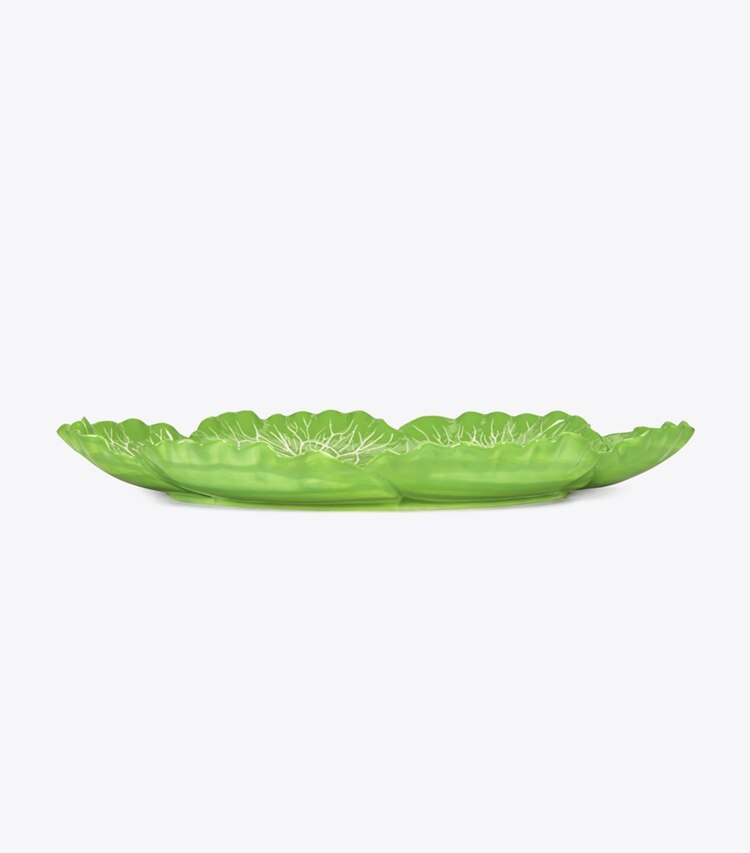 Tory Burch designer tabletop & drinkware Lettuce Ware Oval Serving Platter in Green group