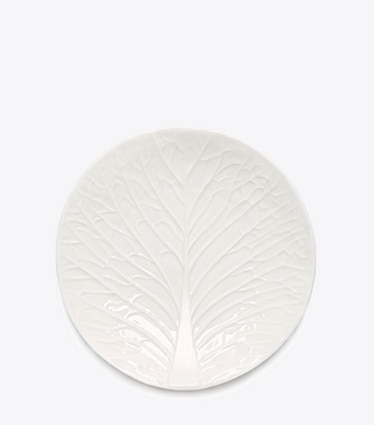 Tory Burch designer tabletop & drinkware Lettuce Ware Salad Plate, Set of 4 in White front