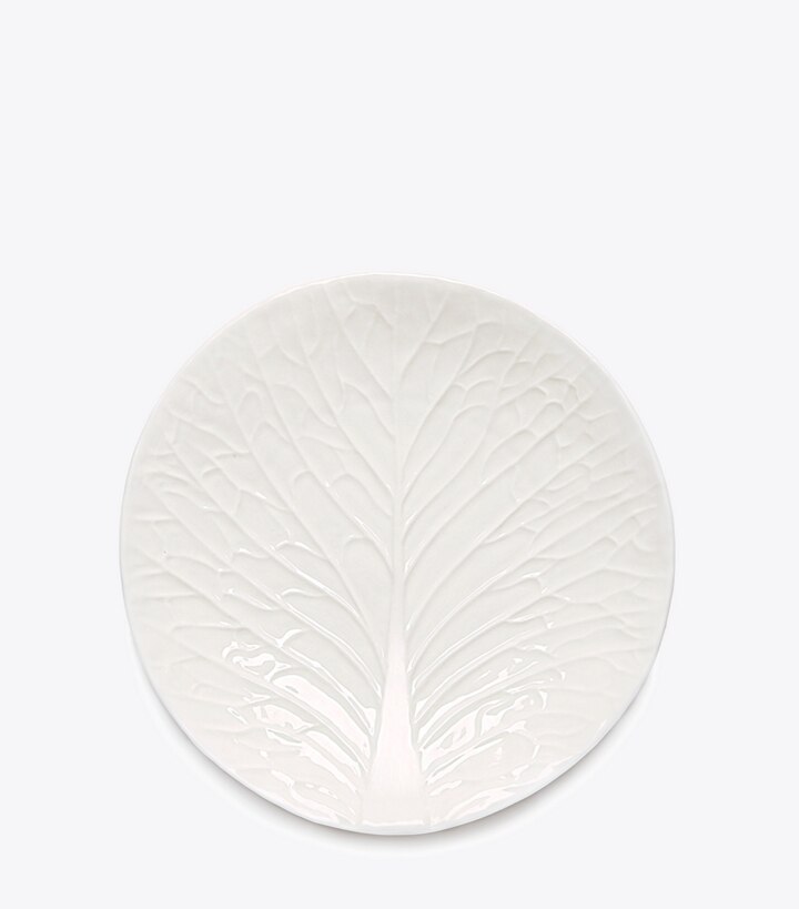Tory Burch designer tabletop & drinkware Lettuce Ware Salad Plate, Set of 4 in White front