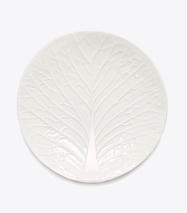 Tory Burch designer tabletop & drinkware Lettuce Ware Salad Plate, Set of 4 in White front