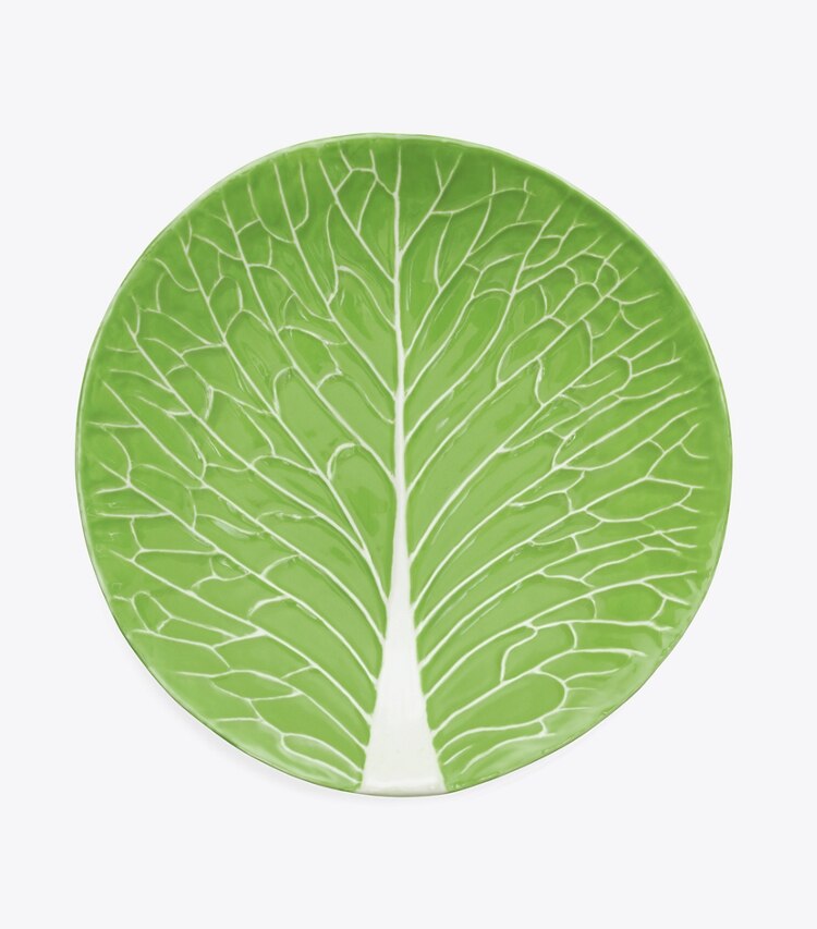 Tory Burch designer tabletop & drinkware Lettuce Ware Salad Plate, Set of 4 in Green front