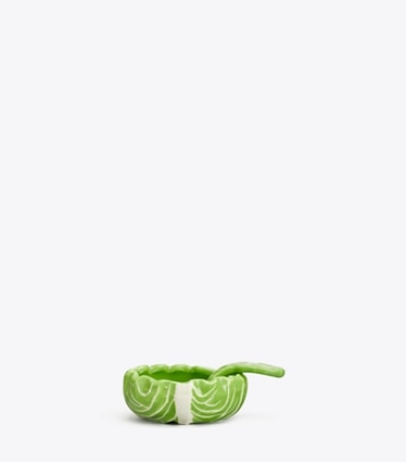 Tory Burch designer tabletop & drinkware Lettuce Ware Salt Cellar, Set of 2 in Green front