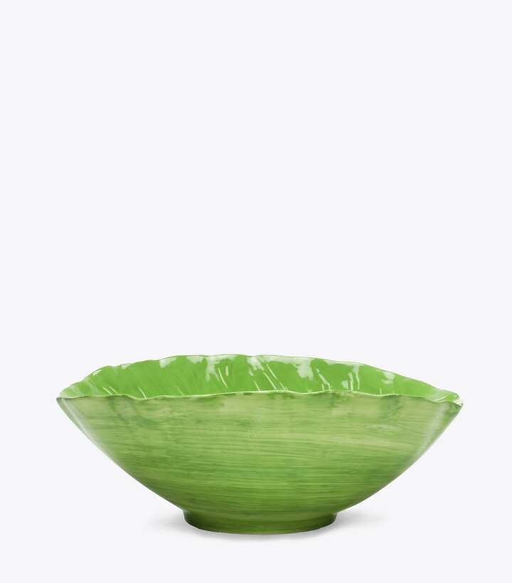 Tory Burch designer geschirr & gläser Lettuce Ware Servierschüssel in Green front
