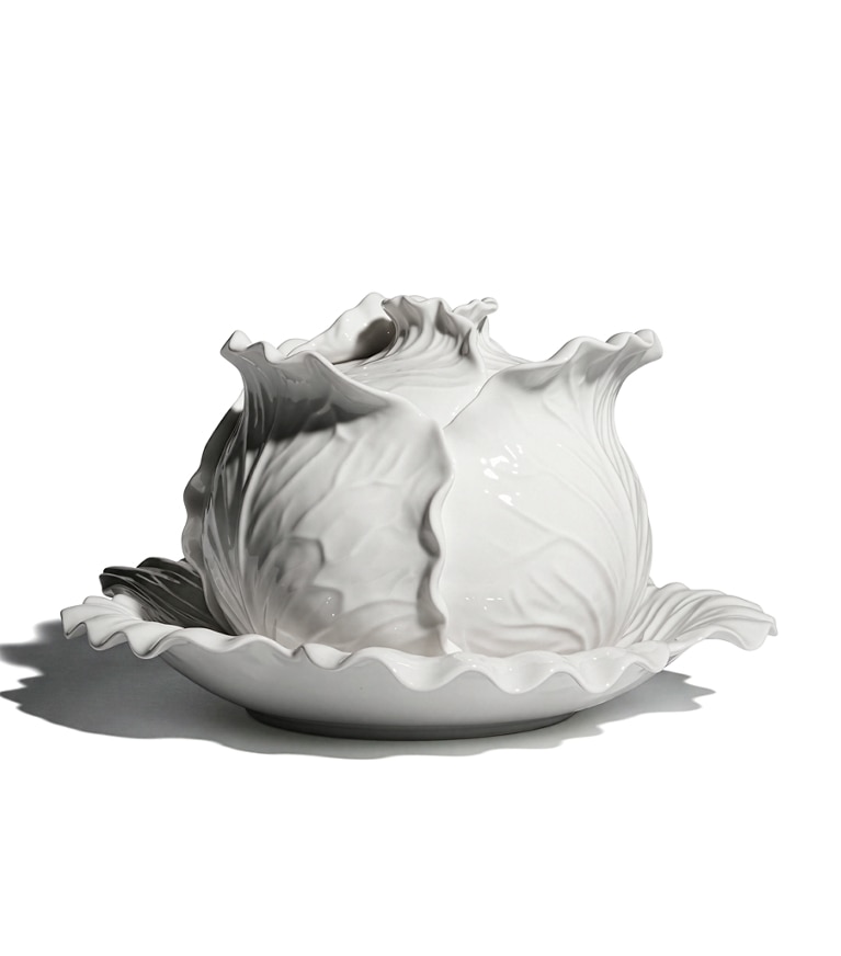 Tory Burch designer tabletop & drinkware Lettuce Ware Tureen in White additional