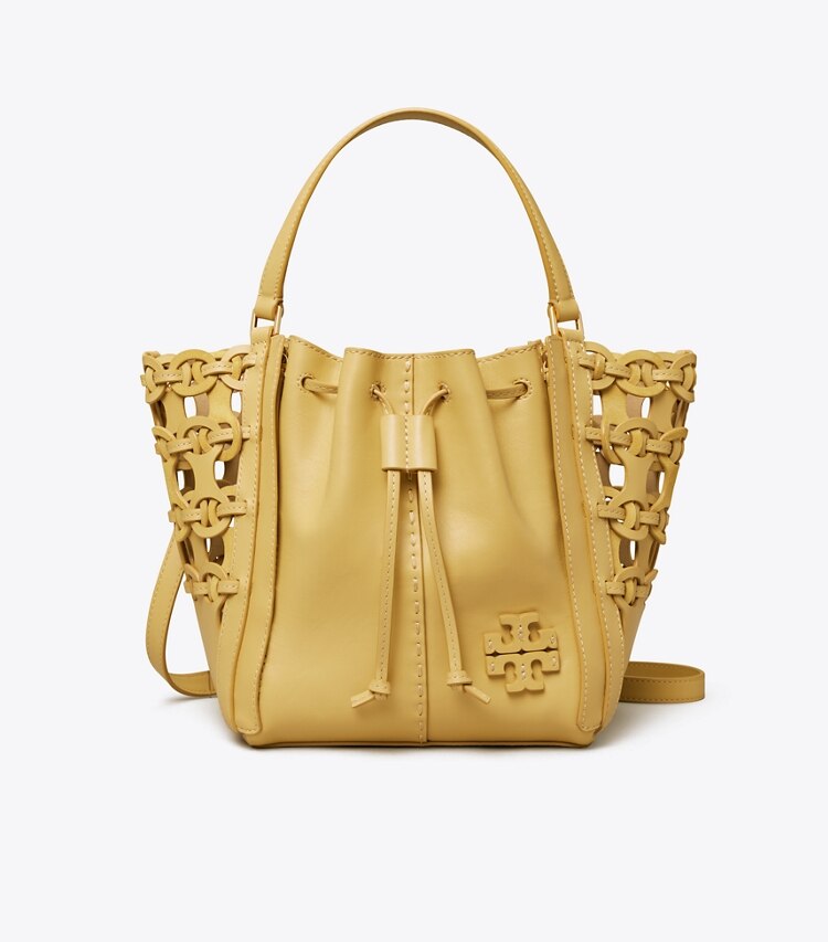 Tory Burch diseñador bolsos satchel Libélula troquelada McGraw en BEESWAX frontal