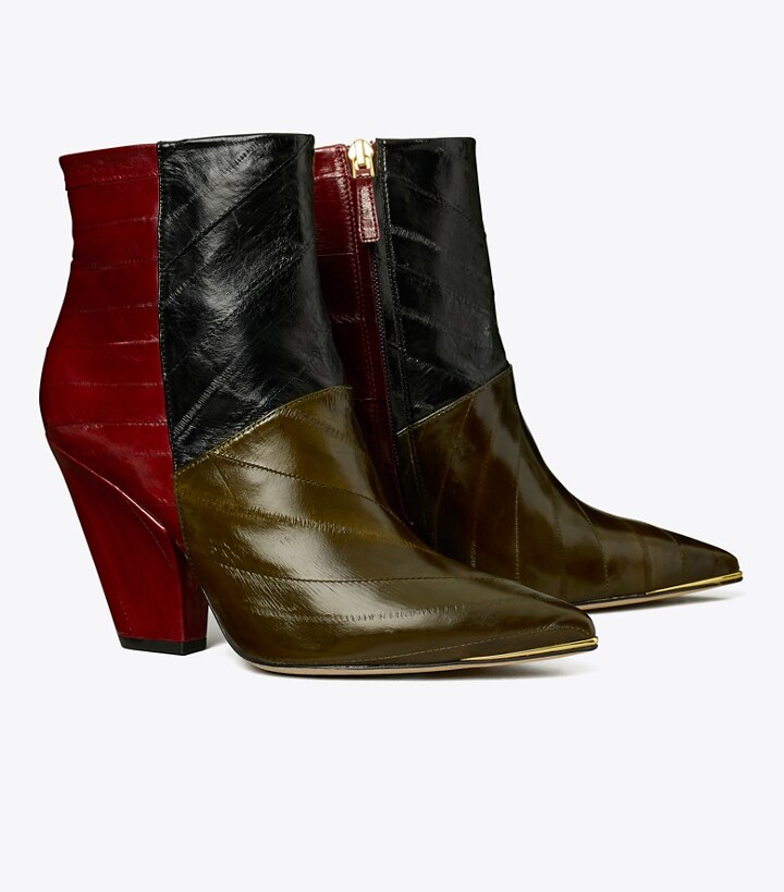 Lila Eel Zip-Up Ankle Boot: Women's Designer Ankle Boots | Tory Burch