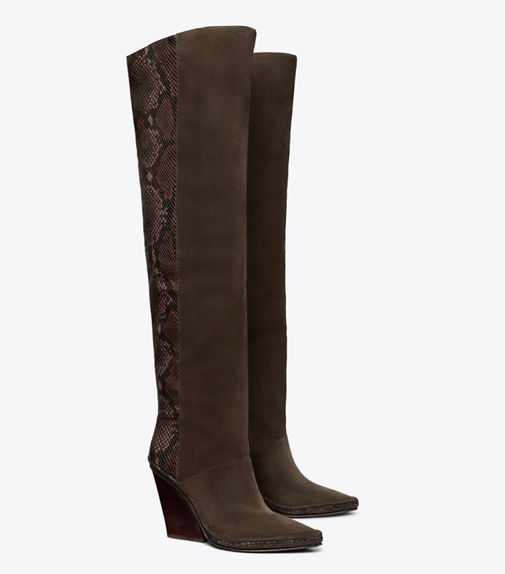 Lila Heeled Over-the-Knee Boot: Women's Designer Boots | Tory Burch