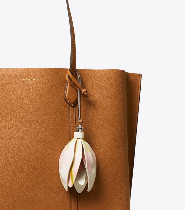 Tory Burch designer taschenanhänger & schlüsselringe Lily Taschenanhänger in Warm White front