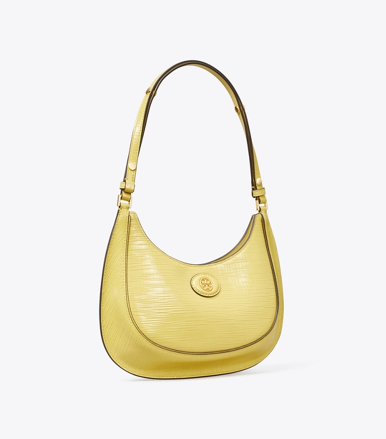 Tory Burch designer shoulder bags Limited Edition Crescent Bag in Butter Mint angle