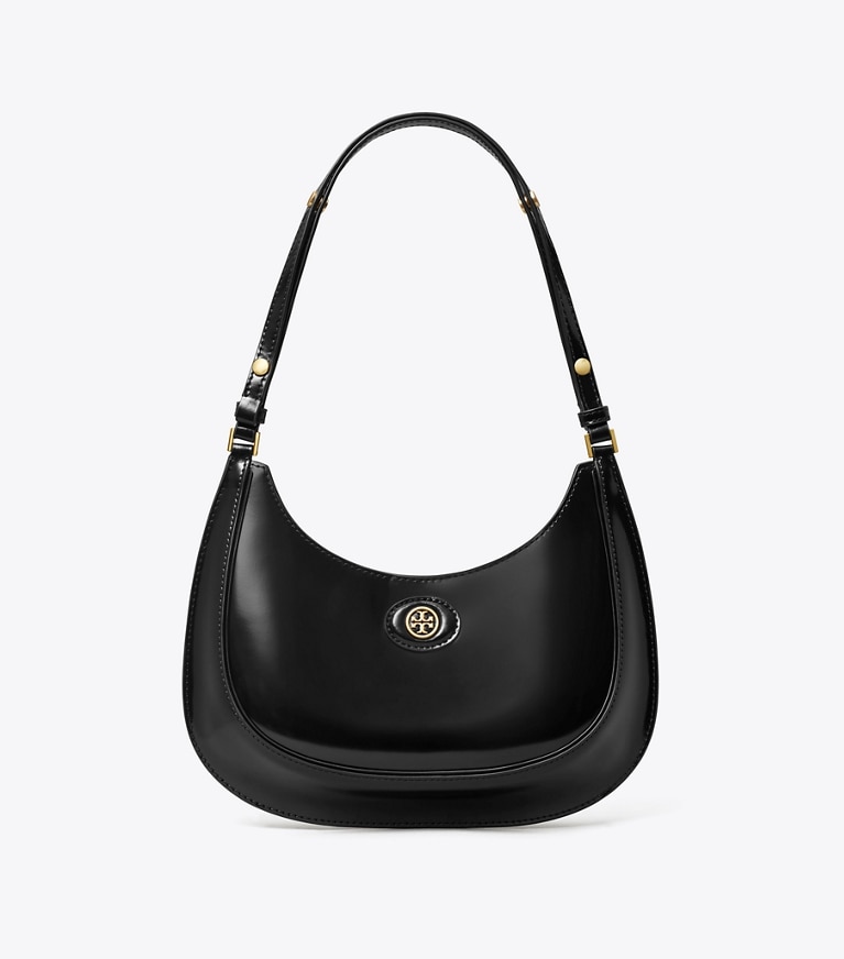 Tory Burch designer shoulder bags Limited-Edition Crescent Bag in Black angle