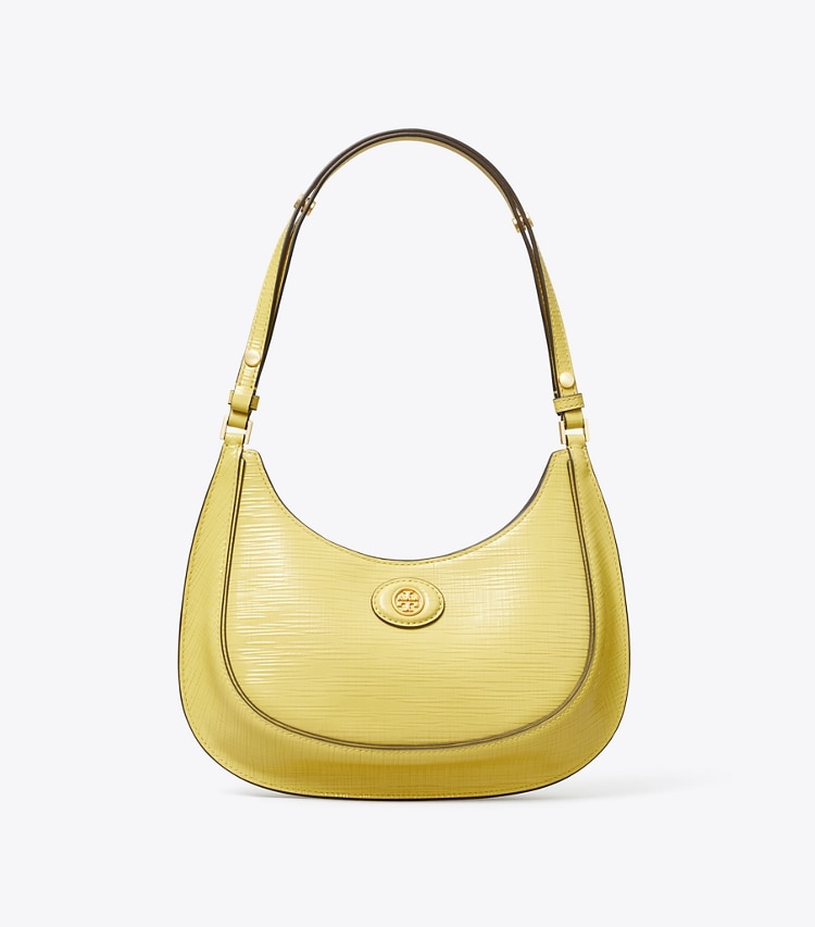 Tory Burch designer shoulder bags Limited Edition Crescent Bag in Butter Mint front