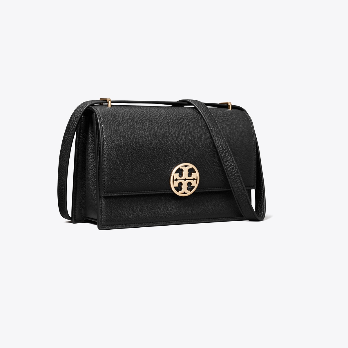 Tory sale Burch Black Leather Chain-link Crossbody Bag