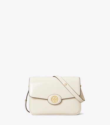 Tory Burch designer ショルダーバッグ ロビンソン スパッツォラート ショルダーバッグ in SHEA BUTTER front