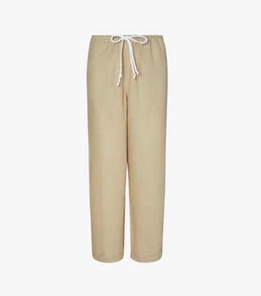 Tory Burch designer coverups Linen Beach Pant in Sandpiper front