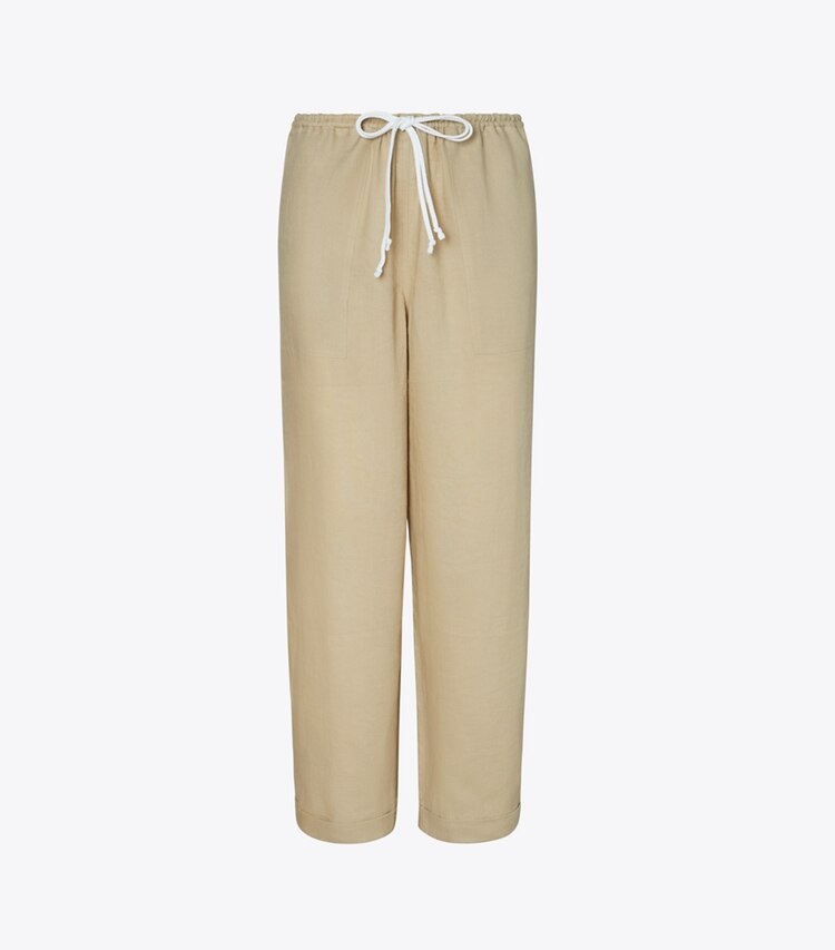 Tory Burch designer coverups Linen Beach Pant in Sandpiper front