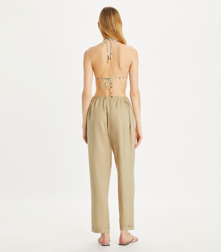 Tory Burch designer coverups Linen Beach Pant in Sandpiper front