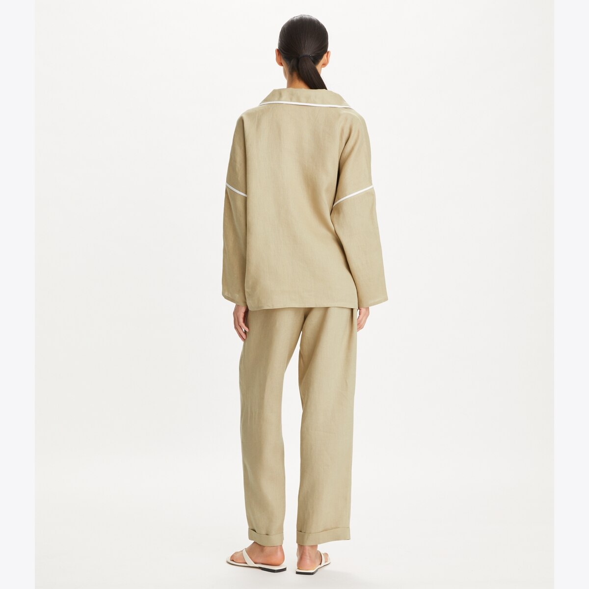 Linen Beach Shirt: Women's Swim | Coverups | Tory Burch EU