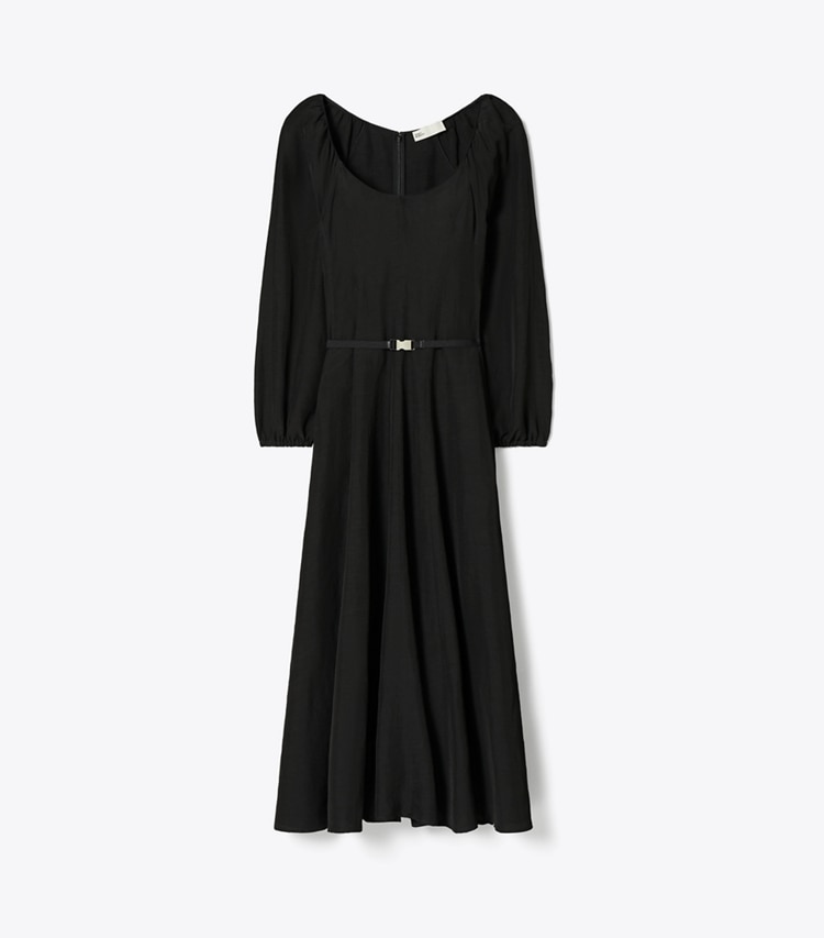 Tory Burch designer dresses Linen Dress in Black front