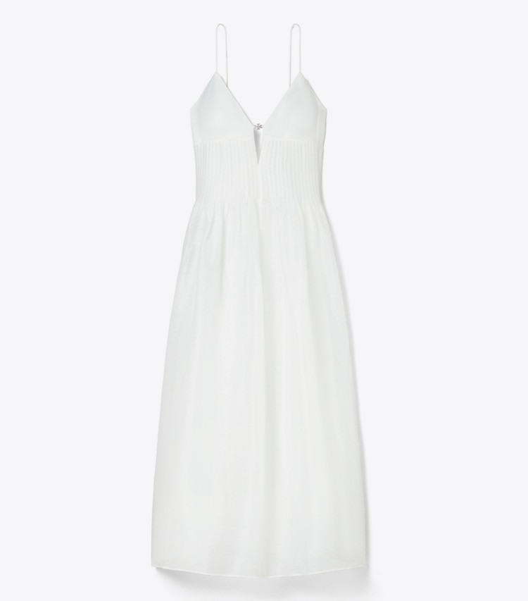 Tory Burch designer coverups Linen Dress in White front