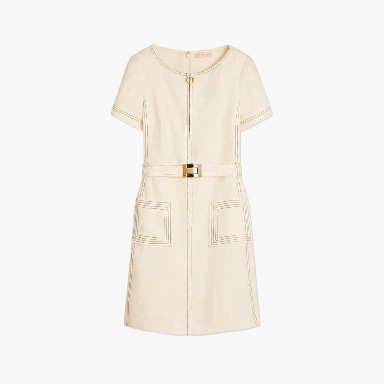 Tory burch 2025 linen shift dress