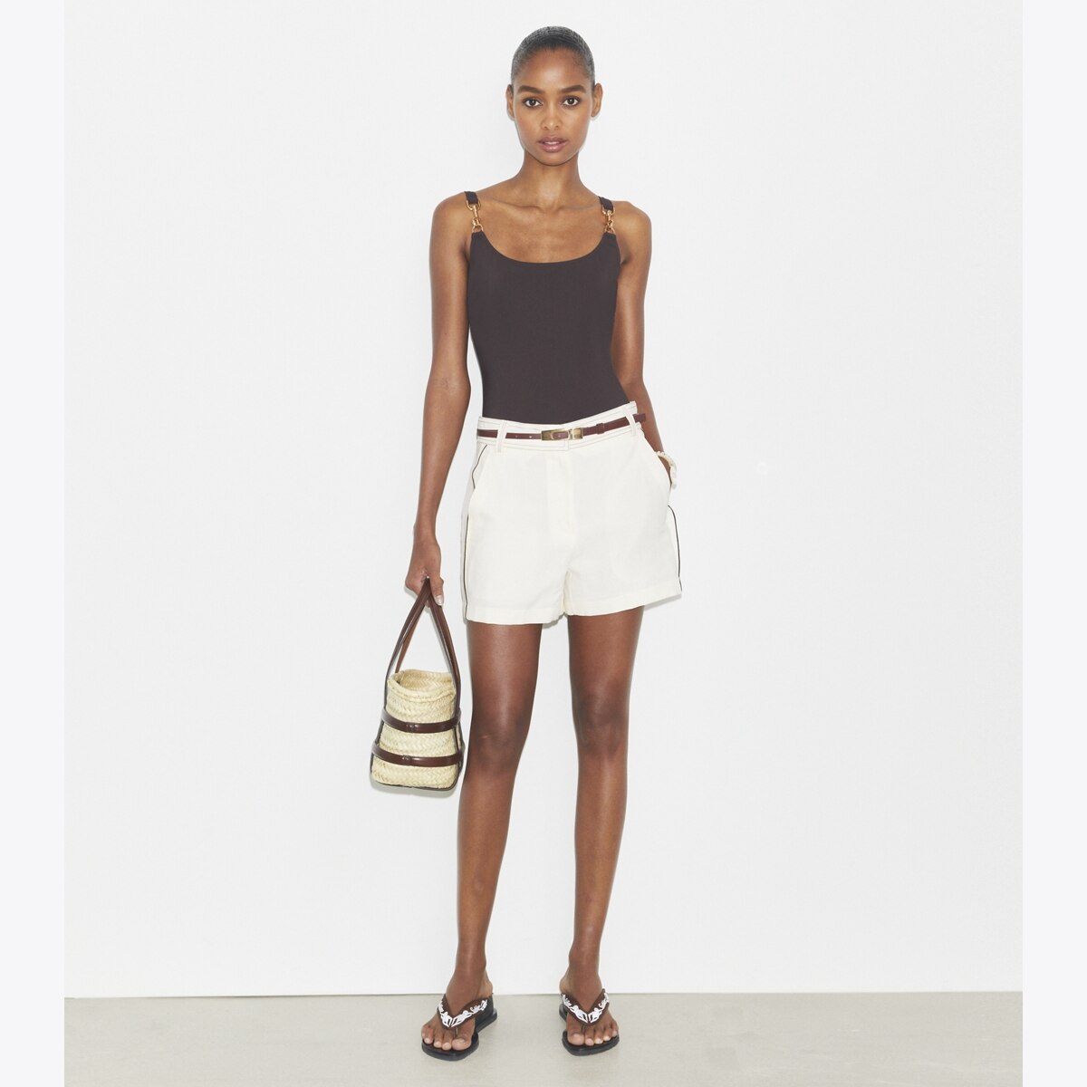 Linen Short: Women's Designer Bottoms | Tory Burch