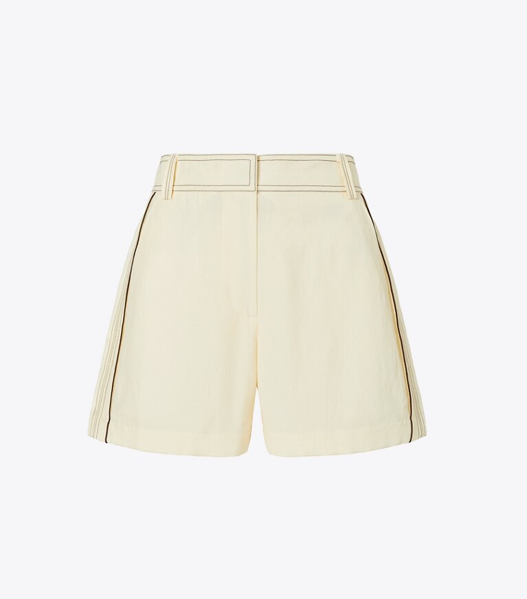 Tory Burch designer bottoms Linen Short in White front