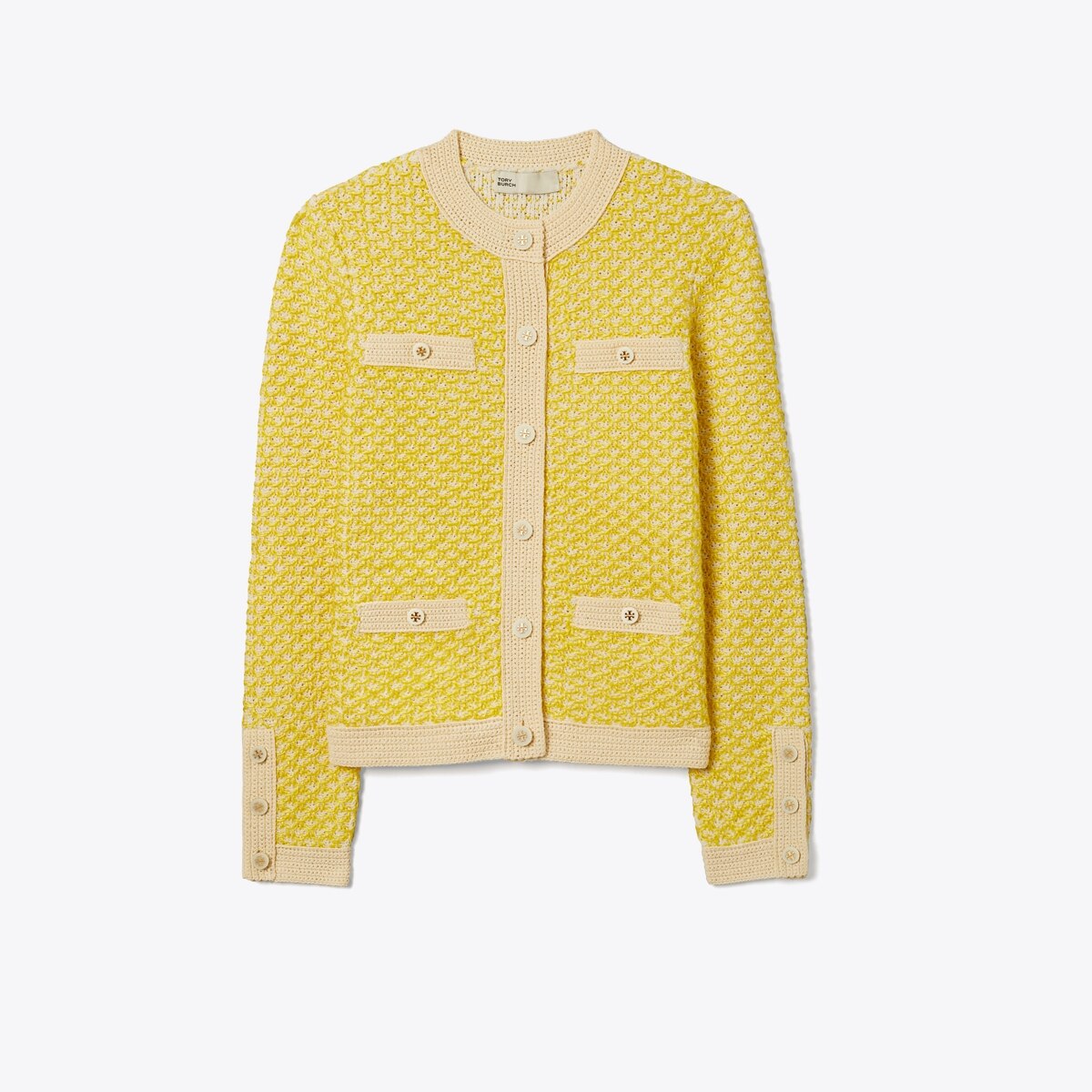 Linen Tweed Kendra Cardigan: Women's Designer Sweaters | Tory Burch