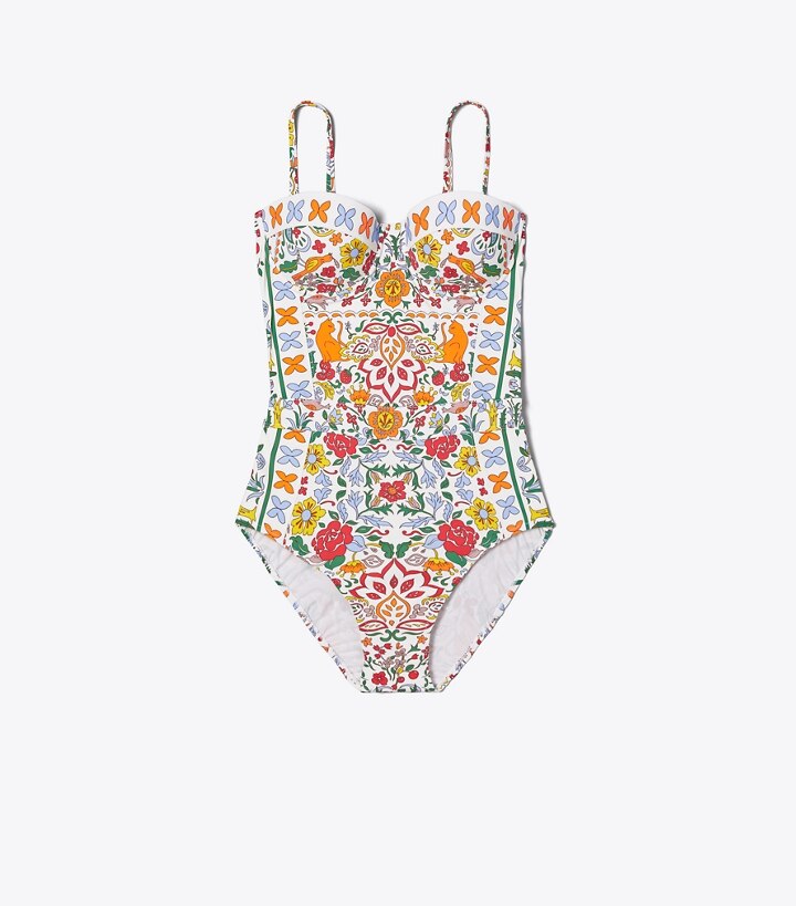 Lipsi Printed One-Piece Swimsuit: Women's Designer One Pieces | Tory Burch