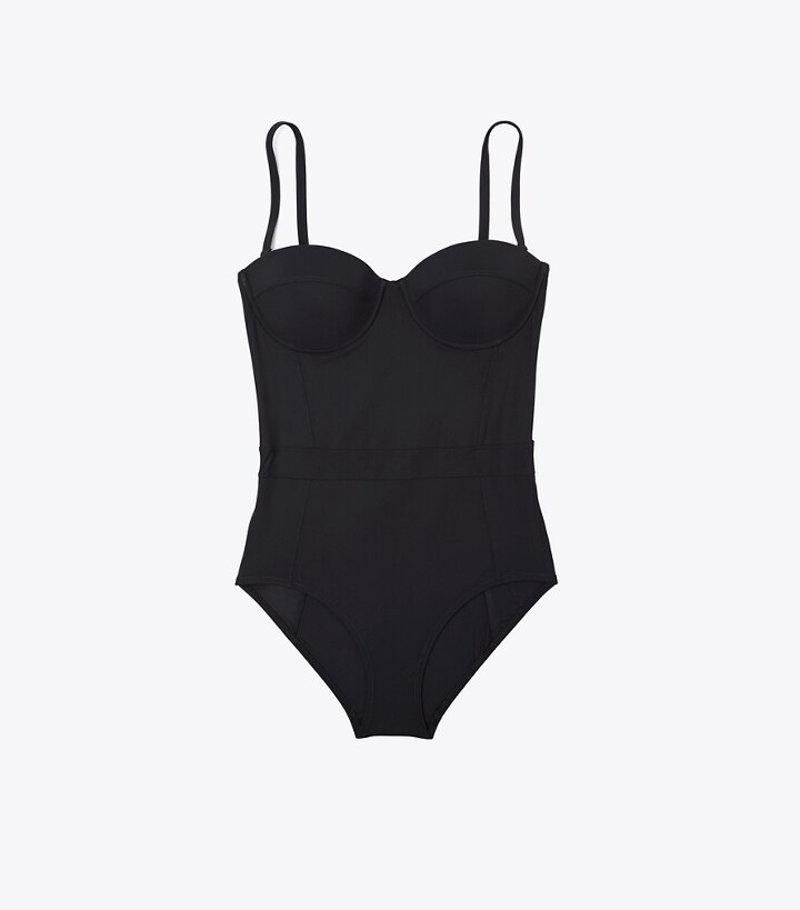 Lipsi Solid One-Piece Swimsuit: Women's Designer One Pieces | Tory Burch