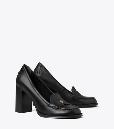Tory Burch designer heels Loafer Pump in PERFECT BLACK angle