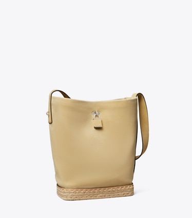Lock Crochet Slim Bucket Bag