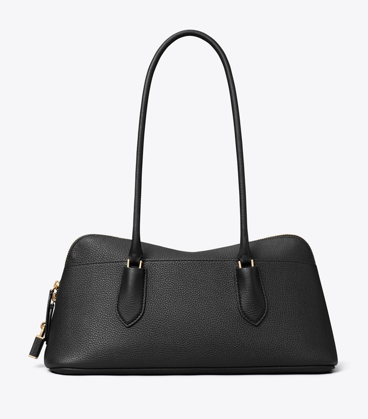 Tory Burch designer henkeltaschen Lock Henkeltasche im Querformat in Black front