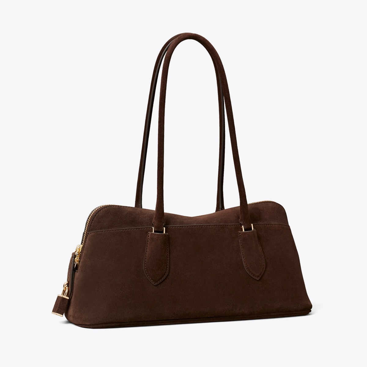 Lock Suede East-West Satchel: Women's Designer Satchels | Tory Burch
