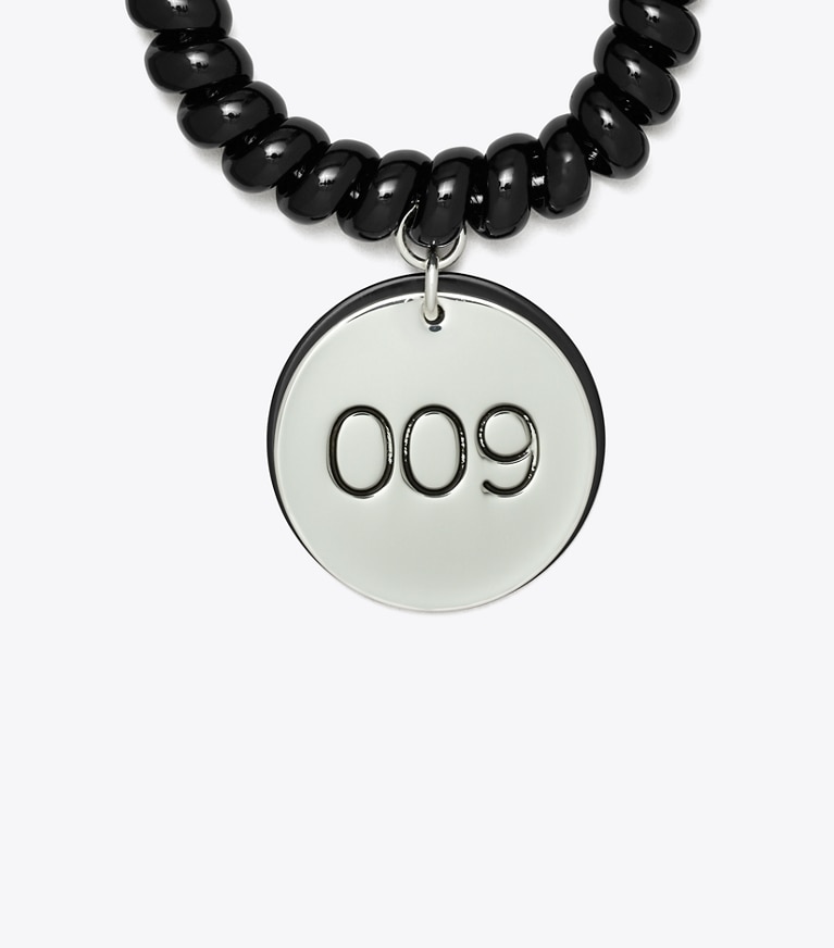 Tory Burch designer bracelets Locker Room Bracelet in Black front