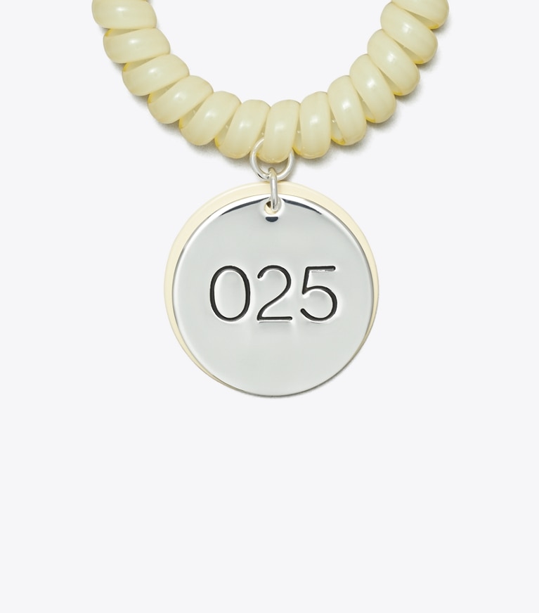 Tory Burch designer bracelets Locker Room Bracelet in White front
