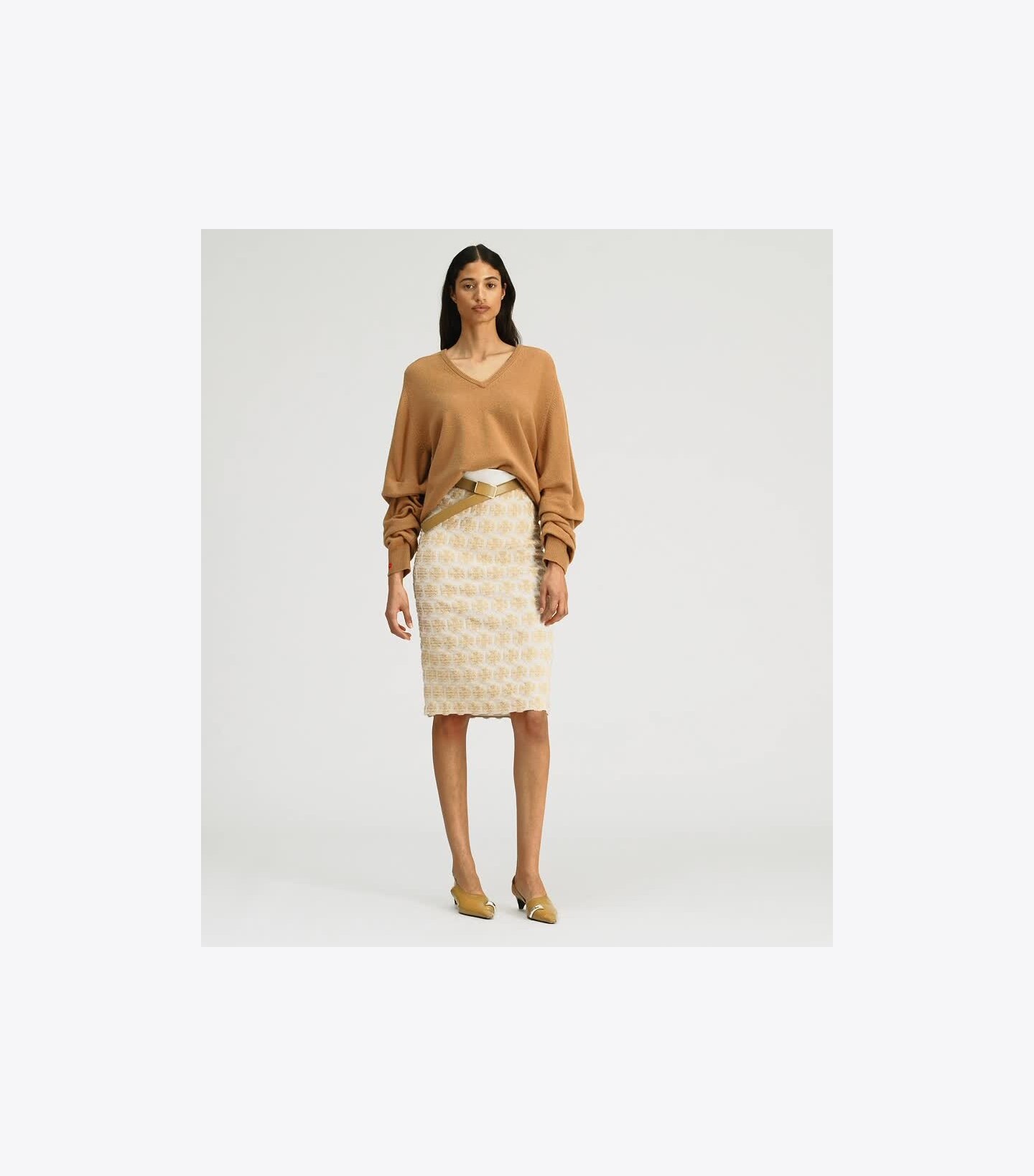 Logo Bouclé Skirt