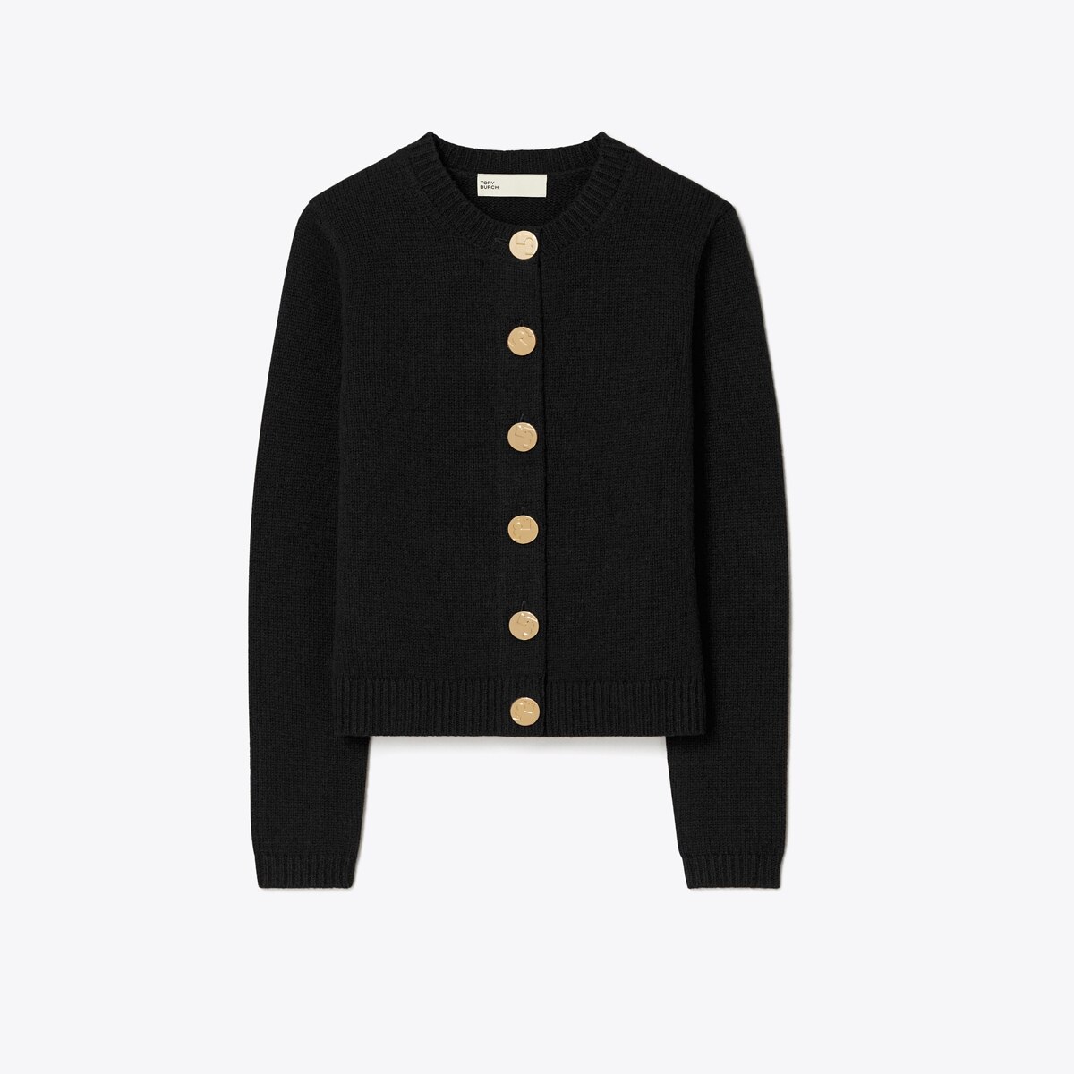 Logo Button Wool Cardigan: Women's Clothing | Sweaters | Tory Burch EU