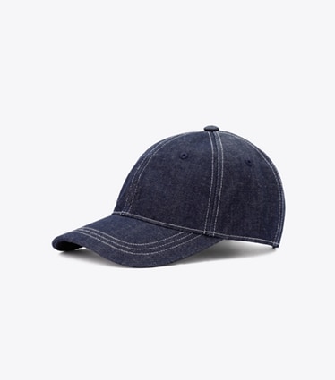 Tory Sport designer ハット ロゴ キャップ in Royal Navy angle