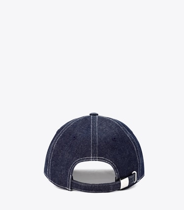 トリーバーチ　Tory Burch ベージュ ネイビー 刺繍ロゴ キャップ トリーバーチ Tory Burch ベージュ ネイビー 刺繍ロゴ キャップ