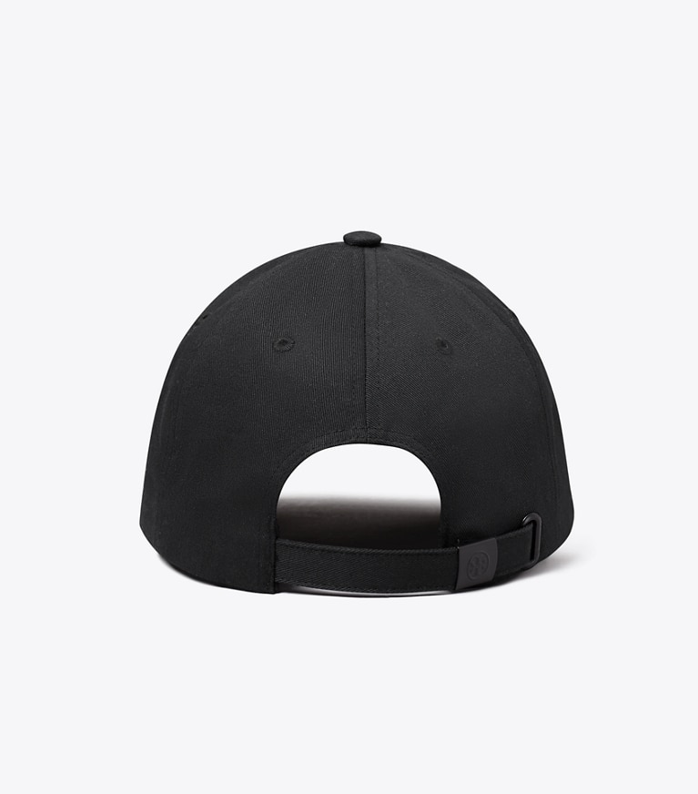 Tory Burch designer hats Logo Cap in Black back