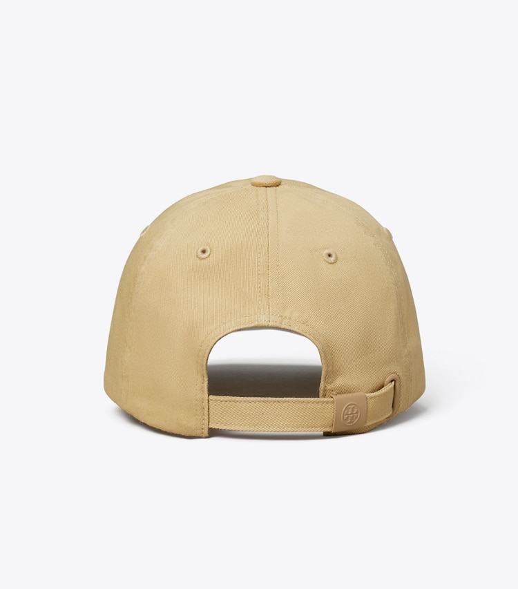 Tory Burch designer hats Logo Cap in Khaki back