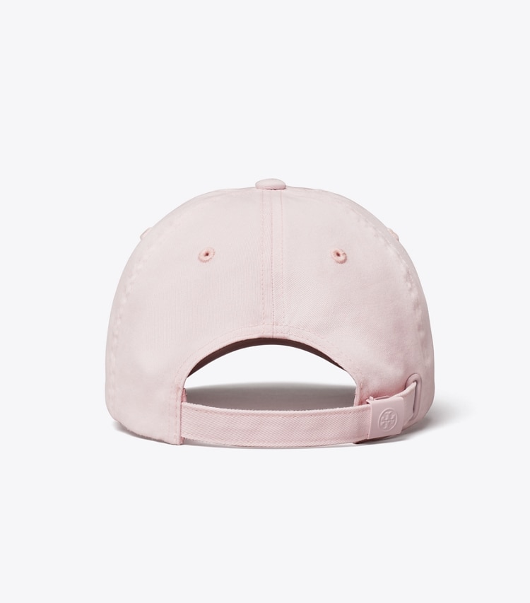 Tory Burch designer hats Logo Cap in Stone Pink back