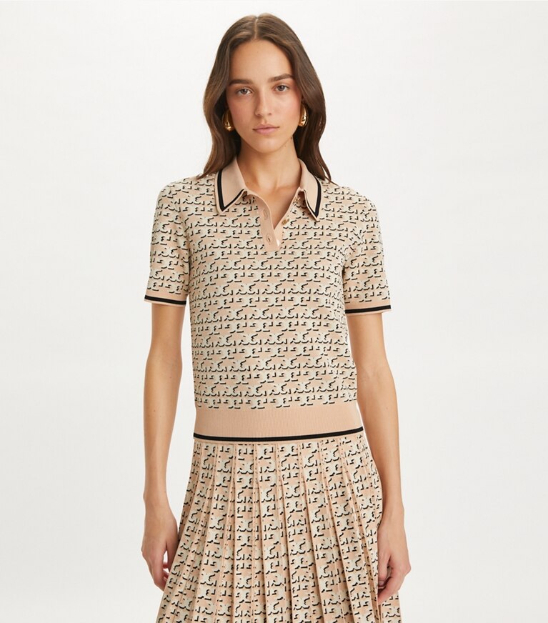 Tory burch Mila polo size L shops $298