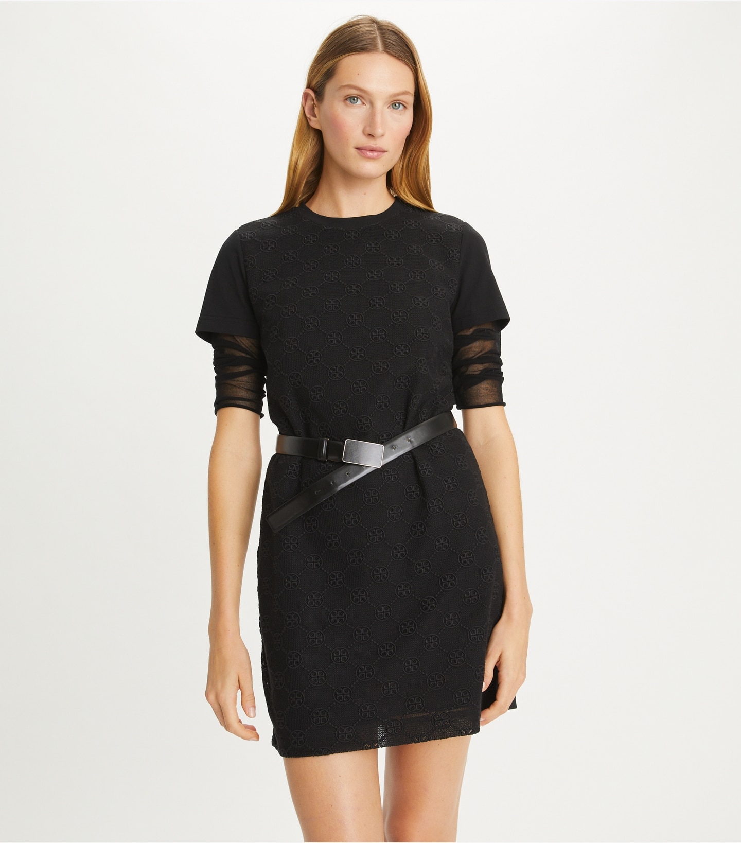 Logo Lace T-Shirt Dress