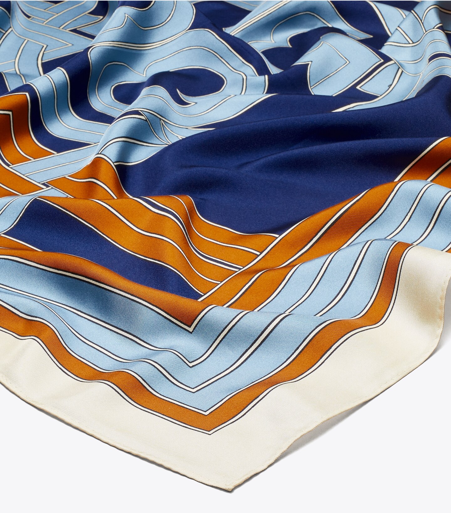 Logo Link Silk Square Scarf 