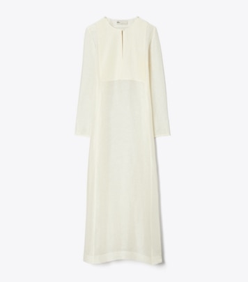 tory burch pleated lace dress Tory Burch Star Lace-Detail Slip Dress in White