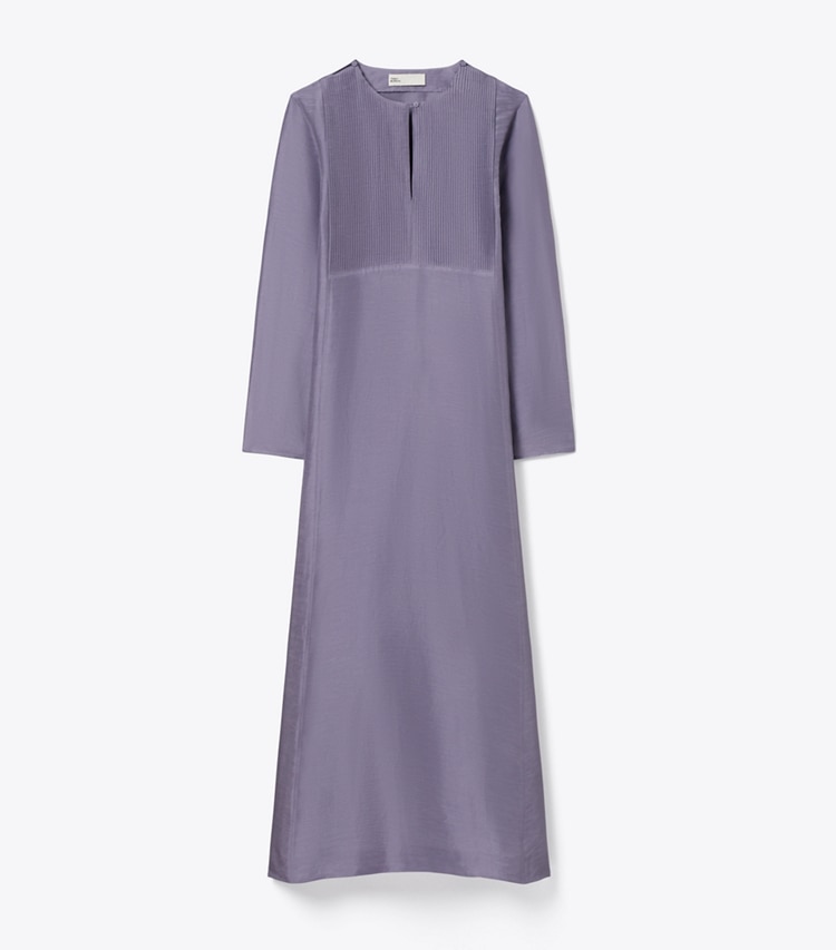 Tory Burch designer coverups Long Linen Caftan in Lavender front