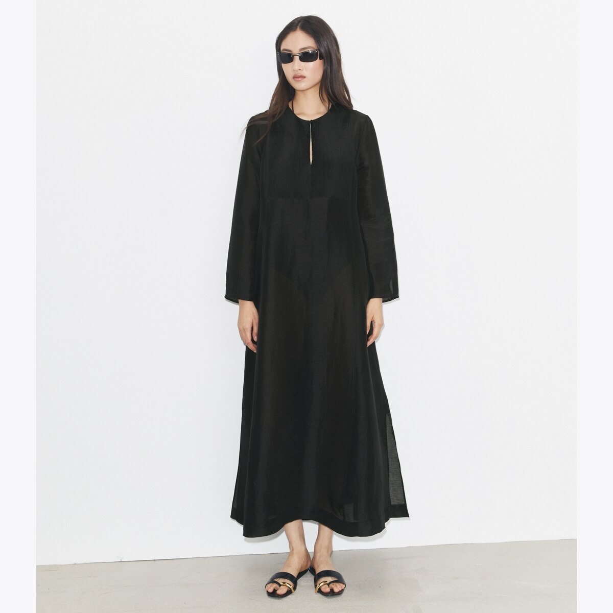 Long Linen Caftan: Women's Designer Coverups | Tory Burch
