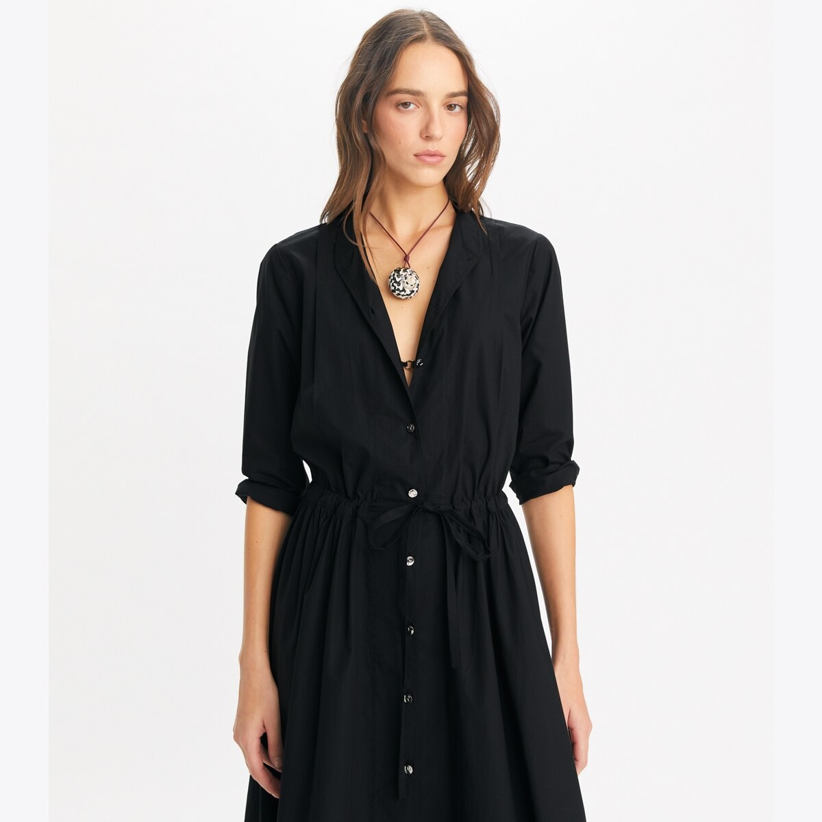 Long Poplin Shirtdress: Women's Designer Coverups | Tory Burch Long Poplin Shirtdress: Women's Designer Coverups | Tory Burch